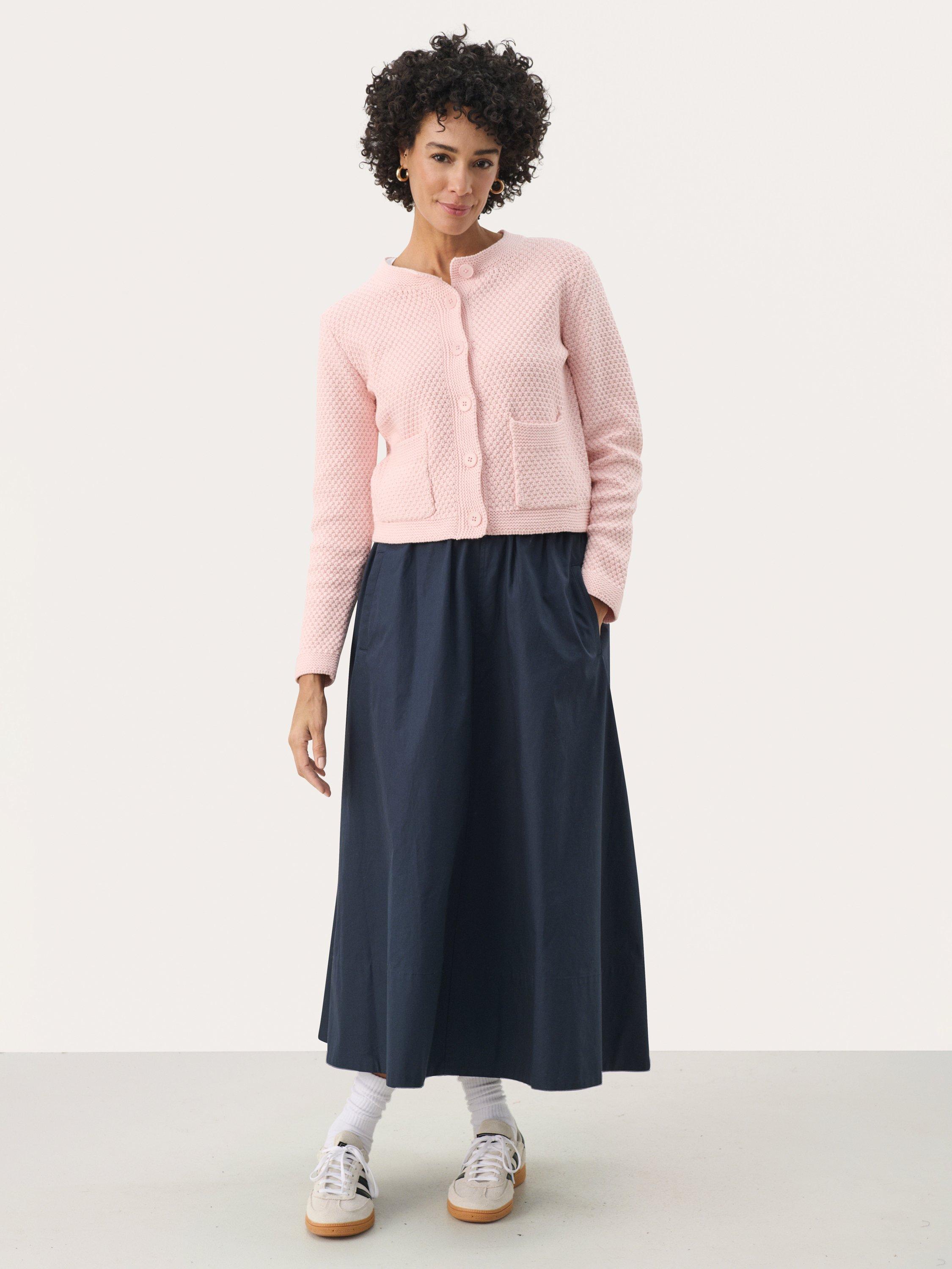 Product image 3 of 6, which shows Part Two Elmie Textured Cardigan, Lotus, XS