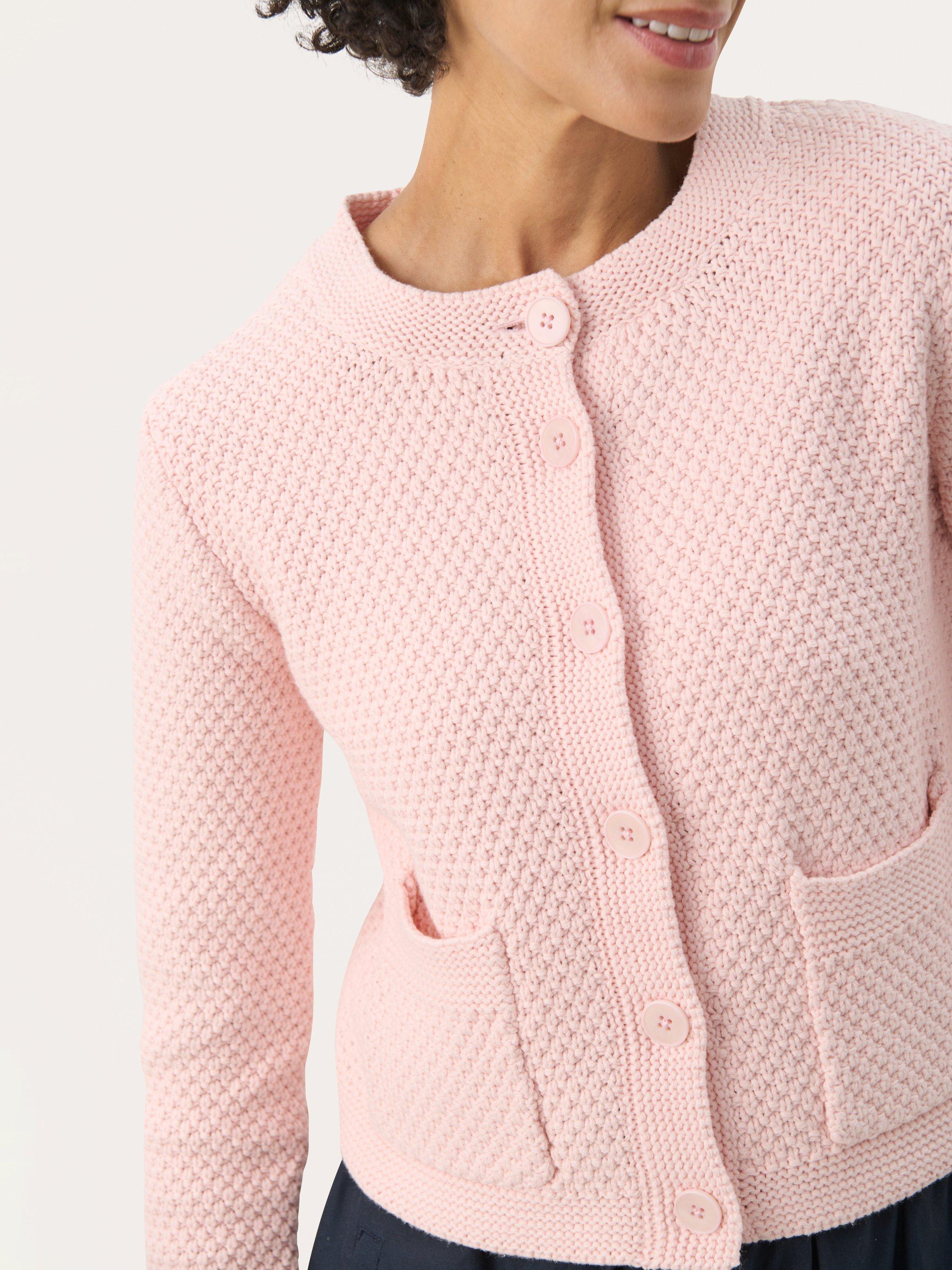 Product image 4 of 6, which shows Part Two Elmie Textured Cardigan, Lotus, XS