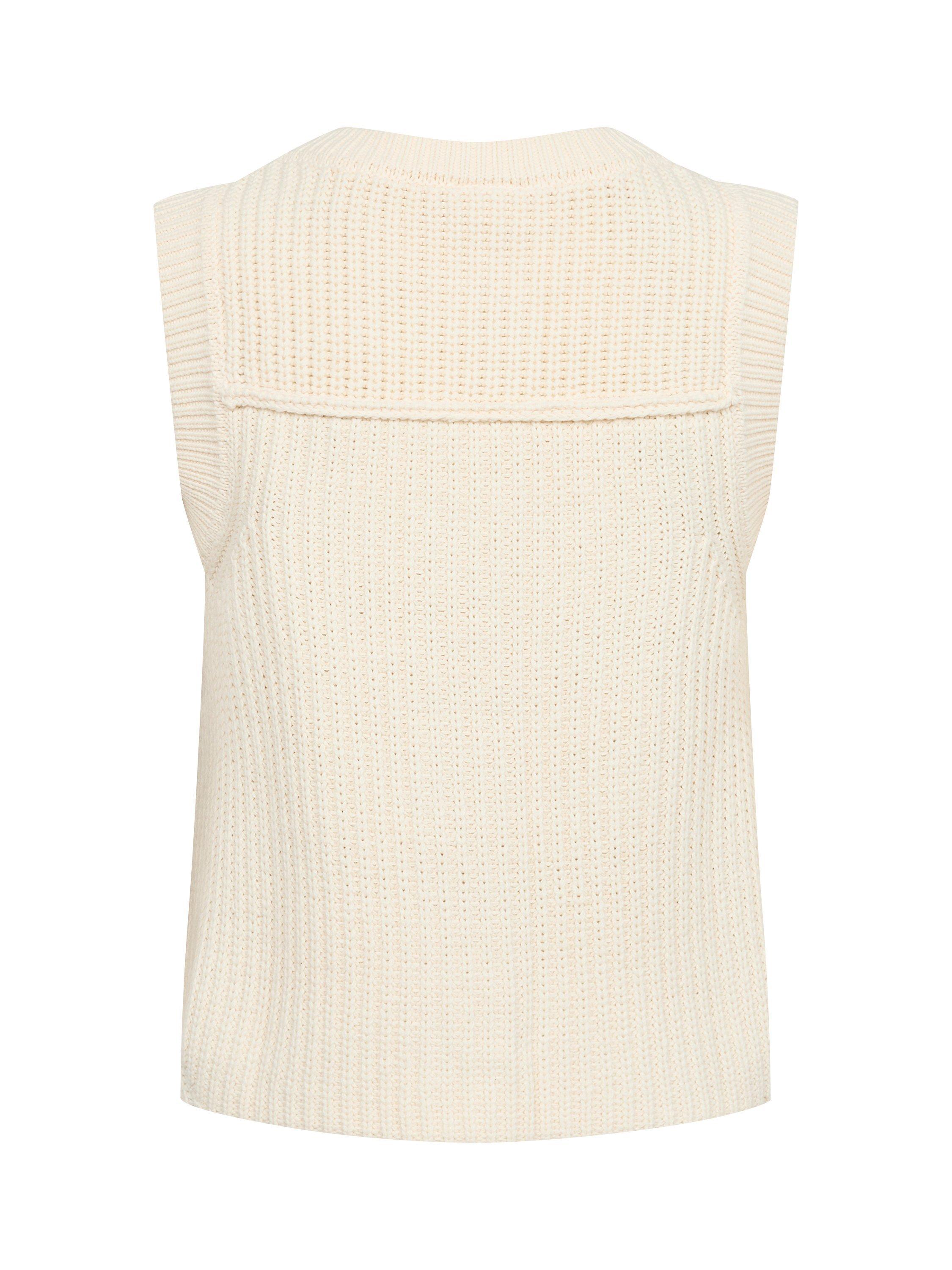 Product image 6 of 6, which shows Part Two Noemie Sleeveless Cardigan, Whitecap Gray, XS