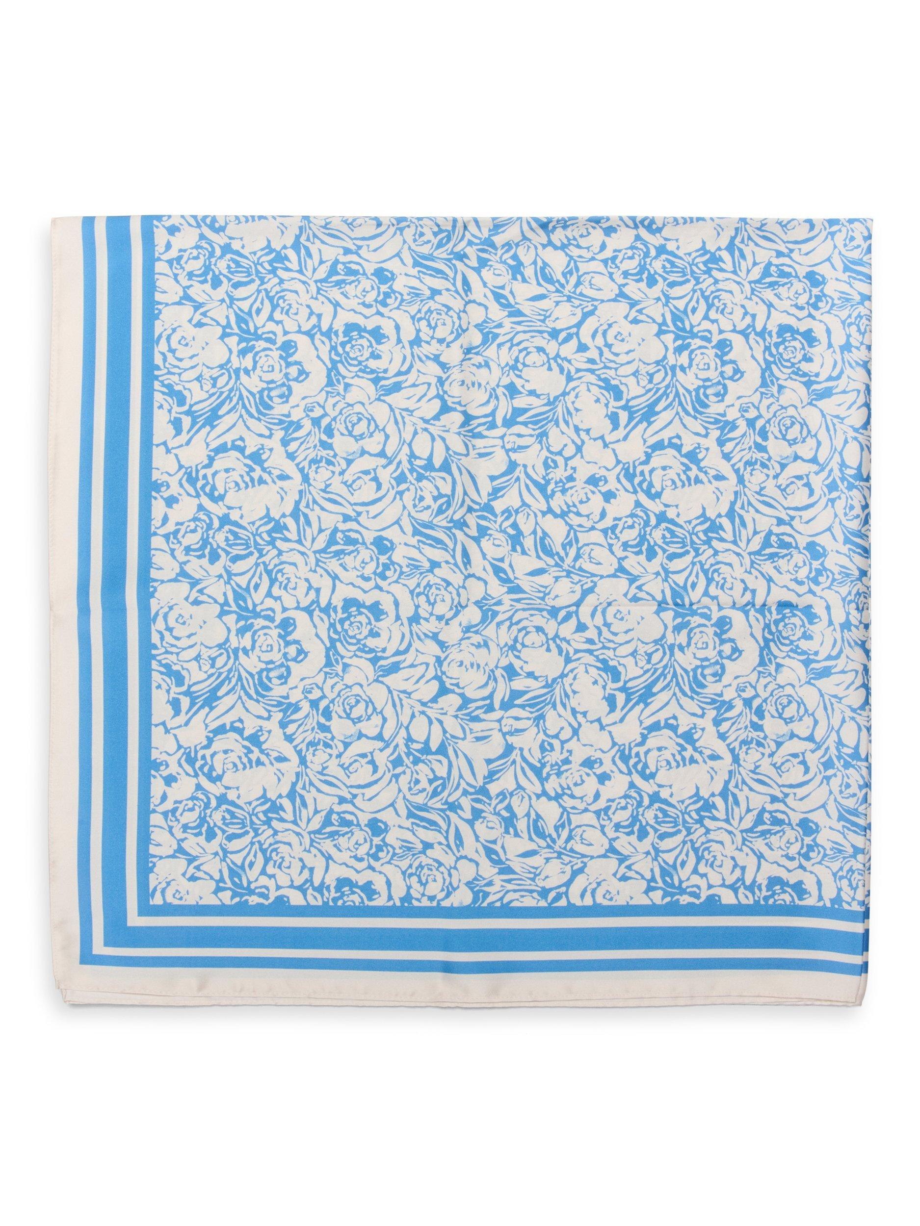 Product image 3 of 4, which shows Part Two Namira Floral Scarf, Silver Lake