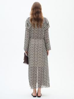 InWear Cessie Abstract Print Chiffon Maxi Dress - view 2, Neutral/Multi