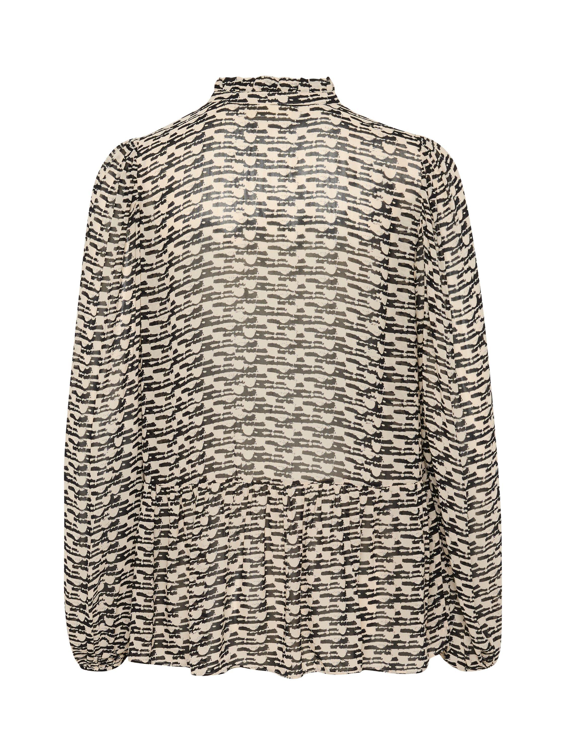 Product image 2 of 2, which shows InWear Cessie Graphic Sheer Shirt, Neutral/Multi, 8