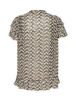 InWear Cessie Graphic Sheer Shirt - view 2, Neutral/Multi