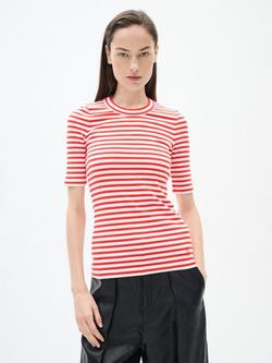 InWear Dagna Stripe T-Shirt, Red/White, Red/White