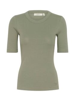 InWear Dagna Rib T-Shirt, Agave Green, Agave Green