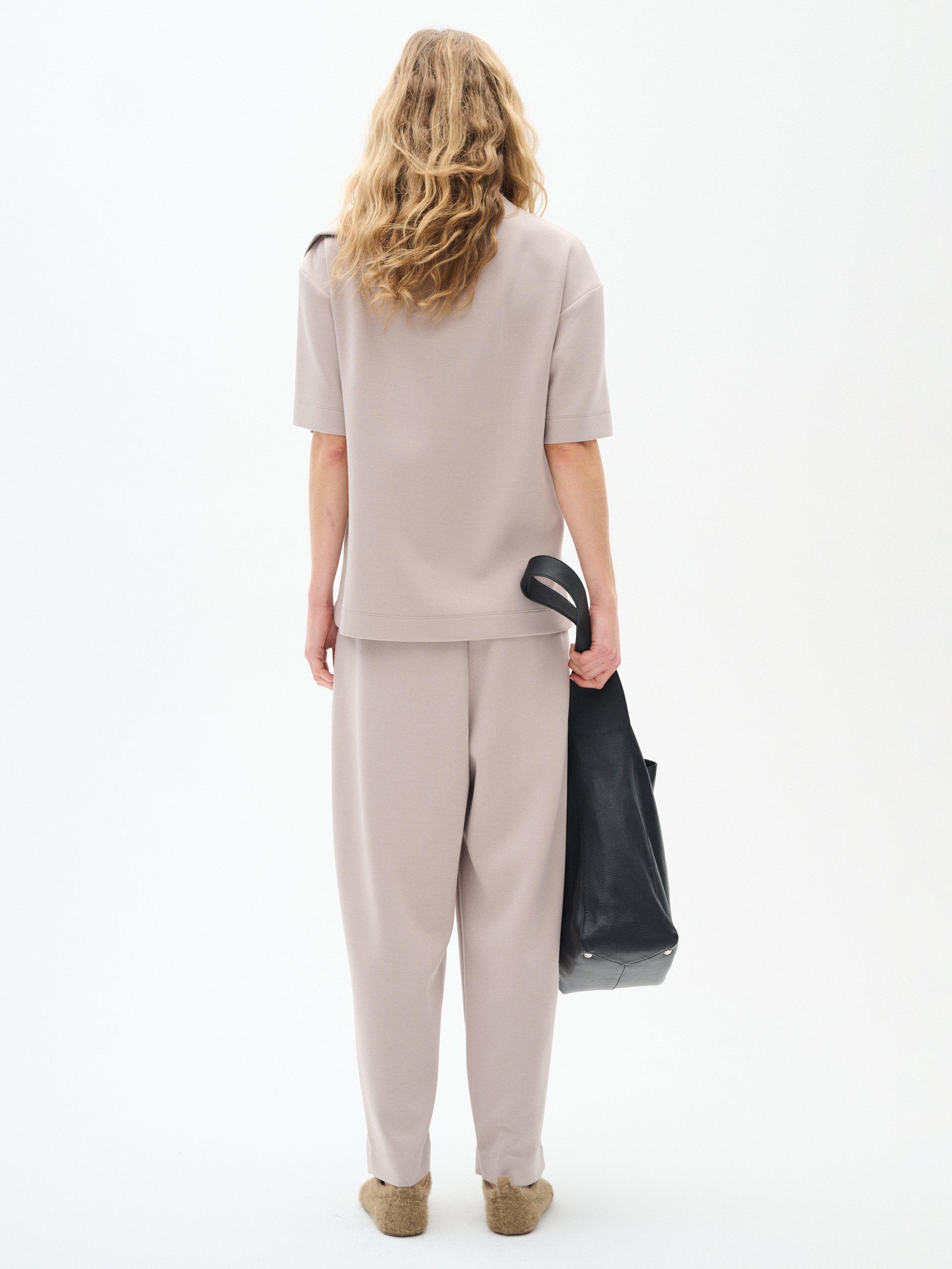 Product image 2 of 4, which shows InWear Pannie Carrot Leg Trousers, Stone, XS