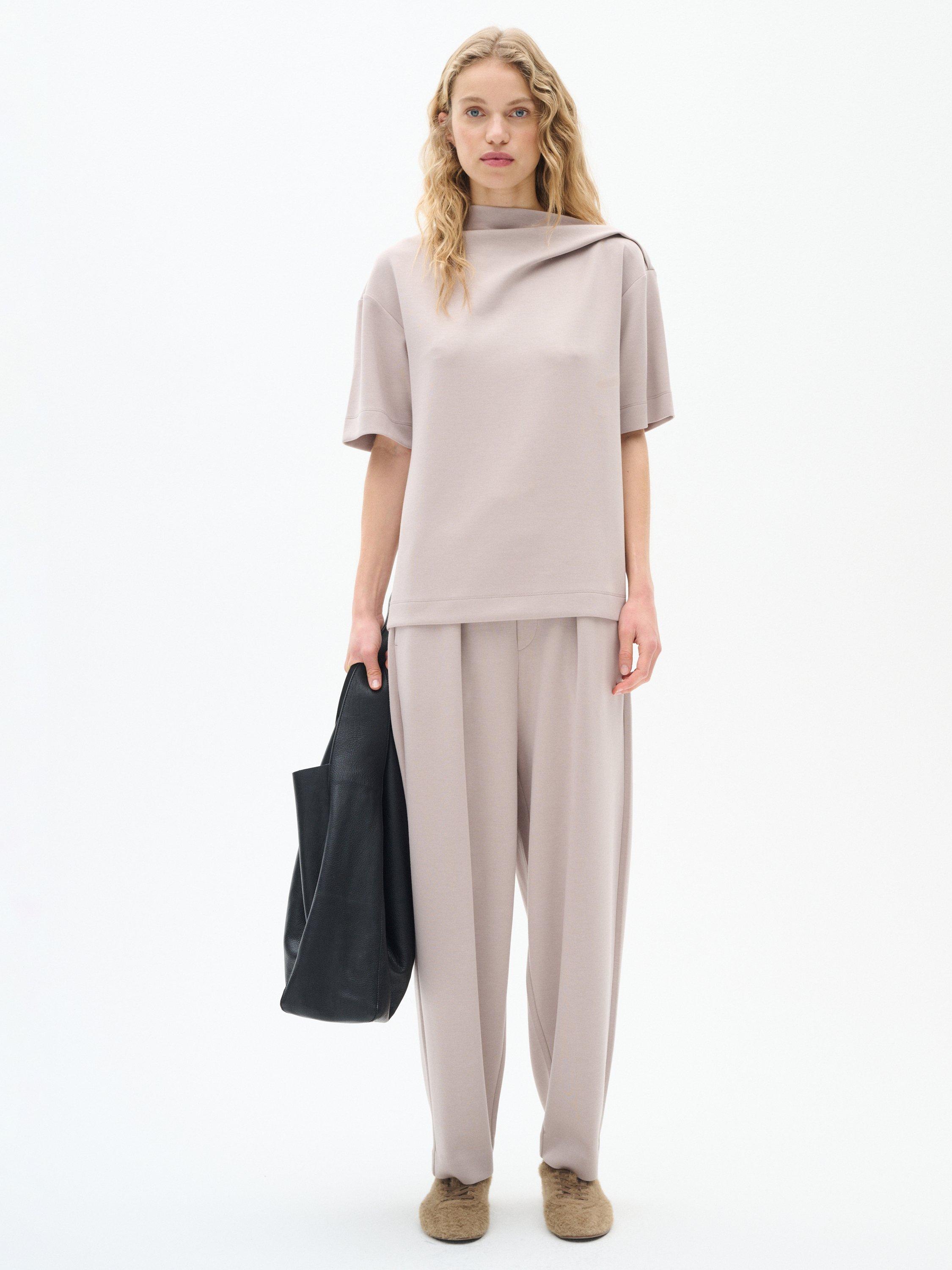 Product image 3 of 4, which shows InWear Pannie Carrot Leg Trousers, Stone, XS