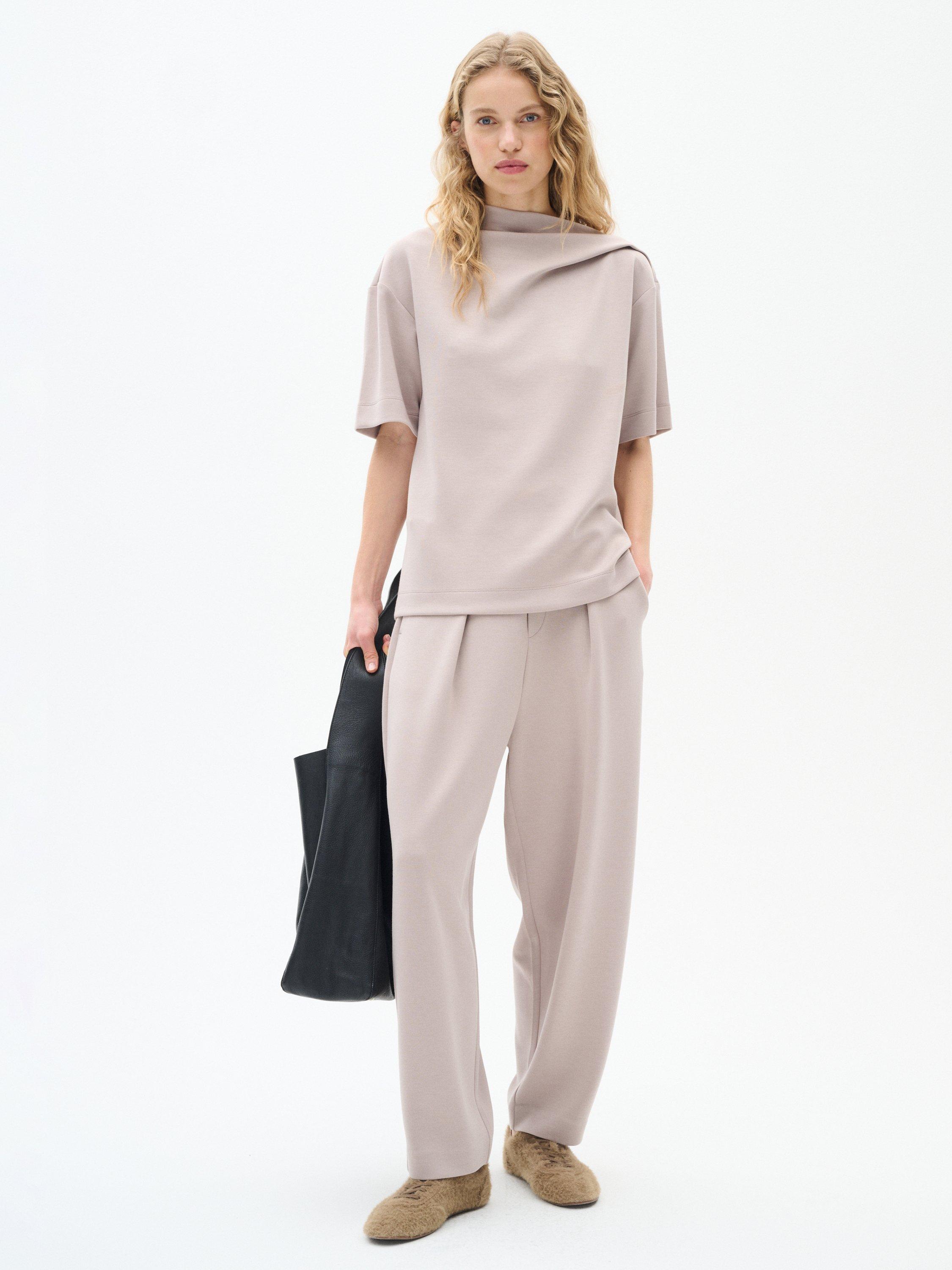 Product image 4 of 4, which shows InWear Pannie Carrot Leg Trousers, Stone, XS