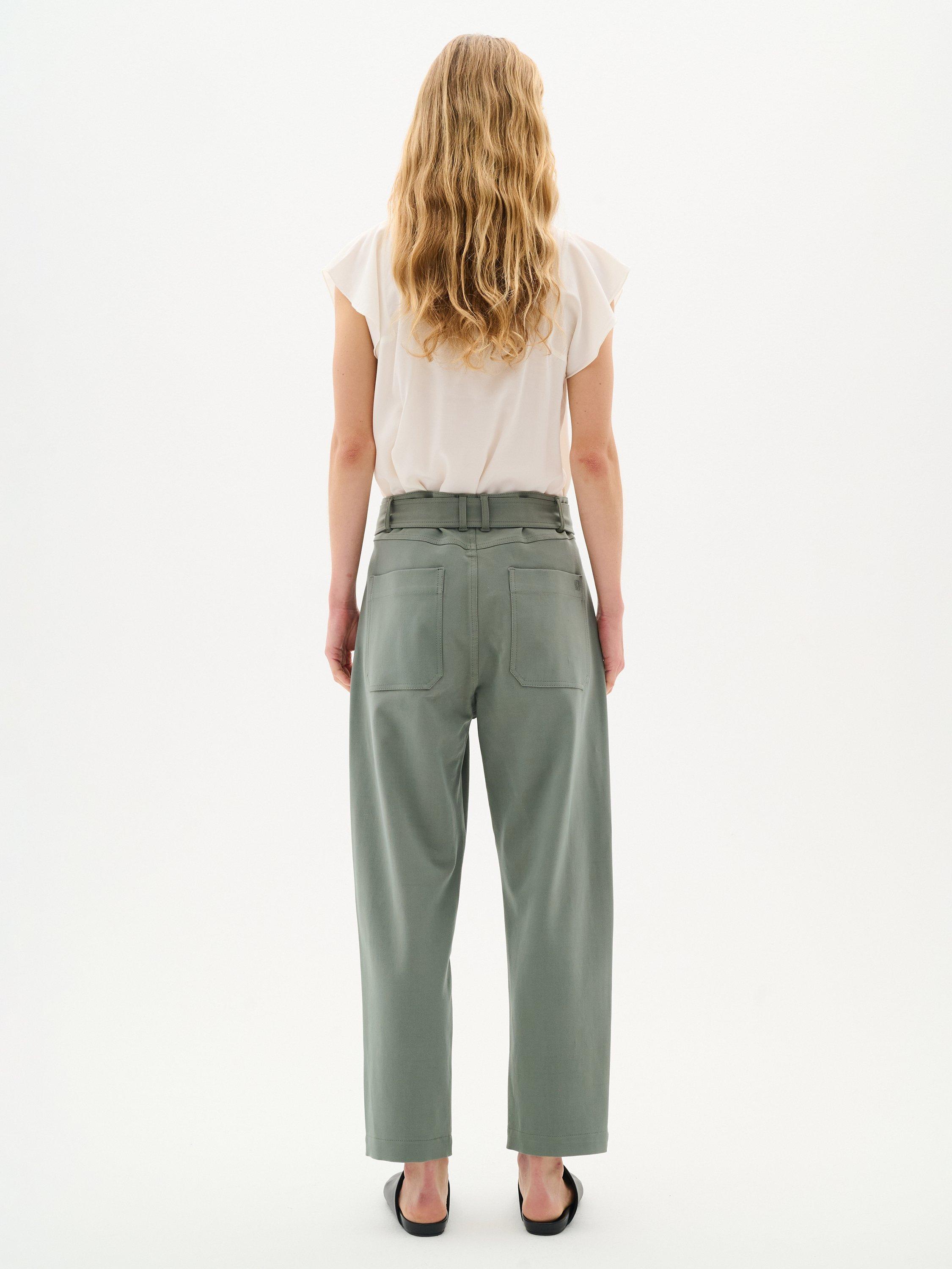 Product image 2 of 6, which shows InWear Cidenza Notch Neck Top, Whisper White, 12