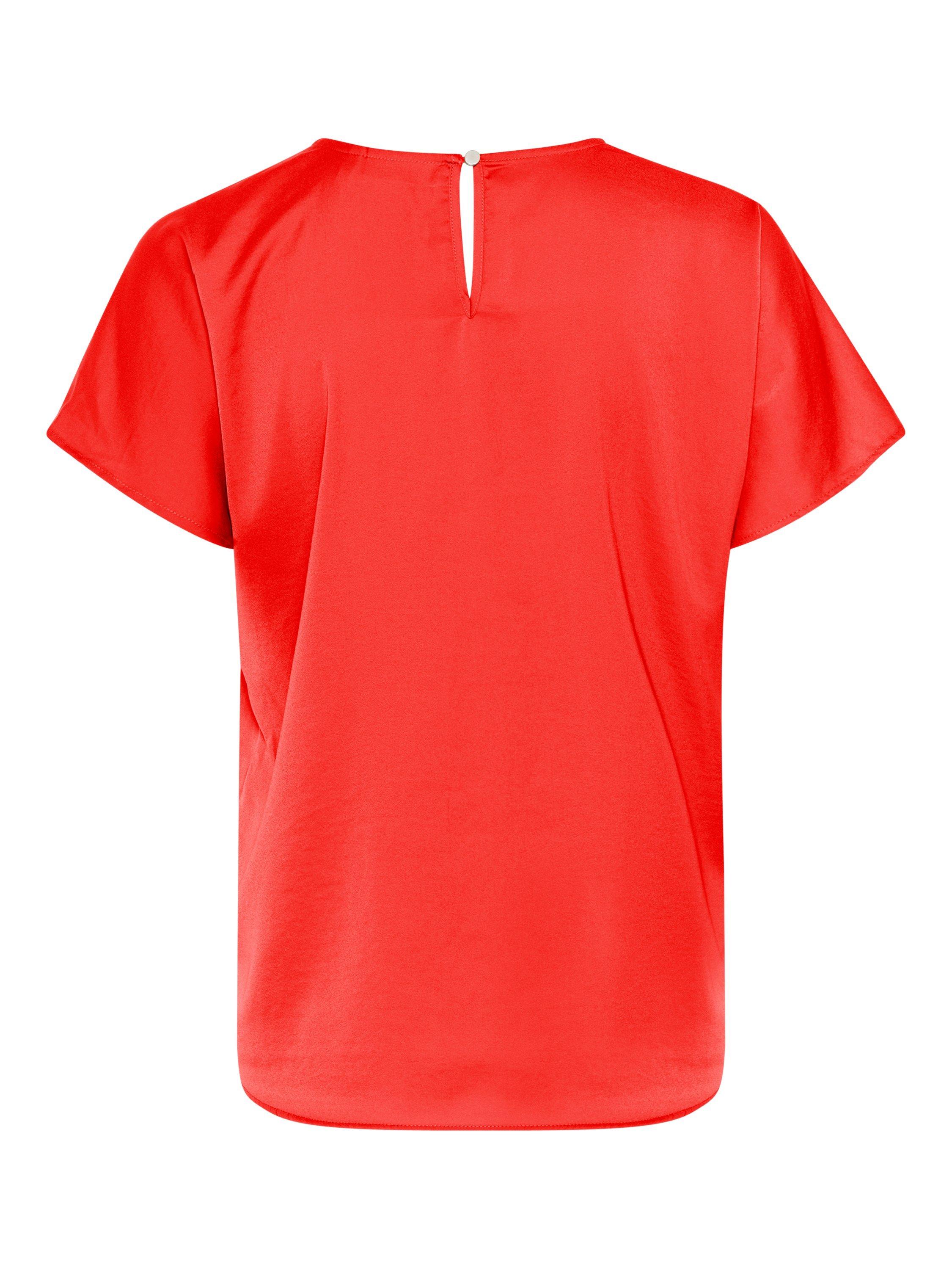 Product image 6 of 6, which shows InWear Rinda V-Neck Short Sleeve Top, Scarlet, 8