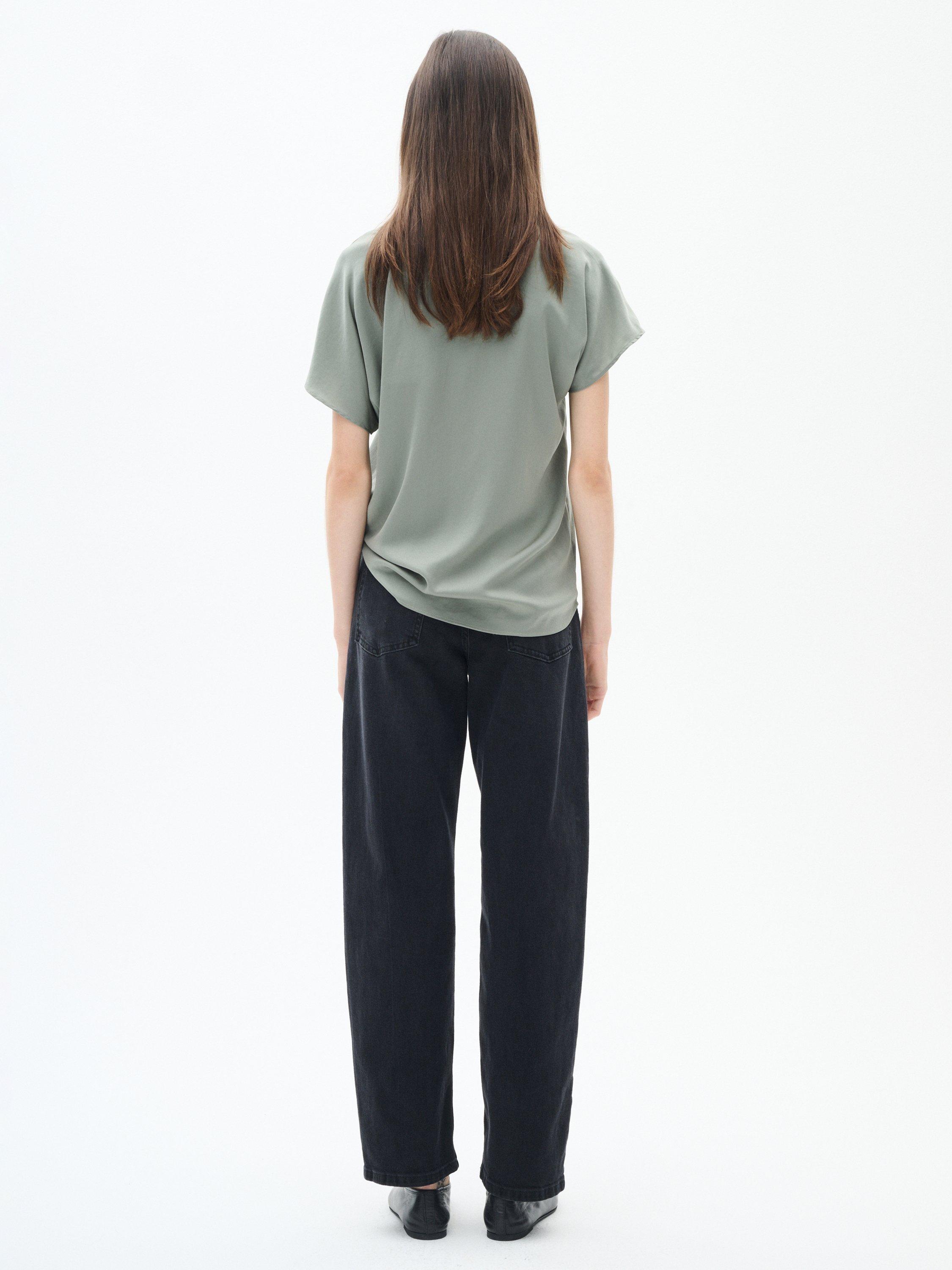 Product image 2 of 6, which shows InWear Rinda V-Neck Top, Agave Green, 8