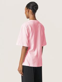 Soaked In Luxury Coreen Flare Hem T-Shirt - view 2, Ballerina