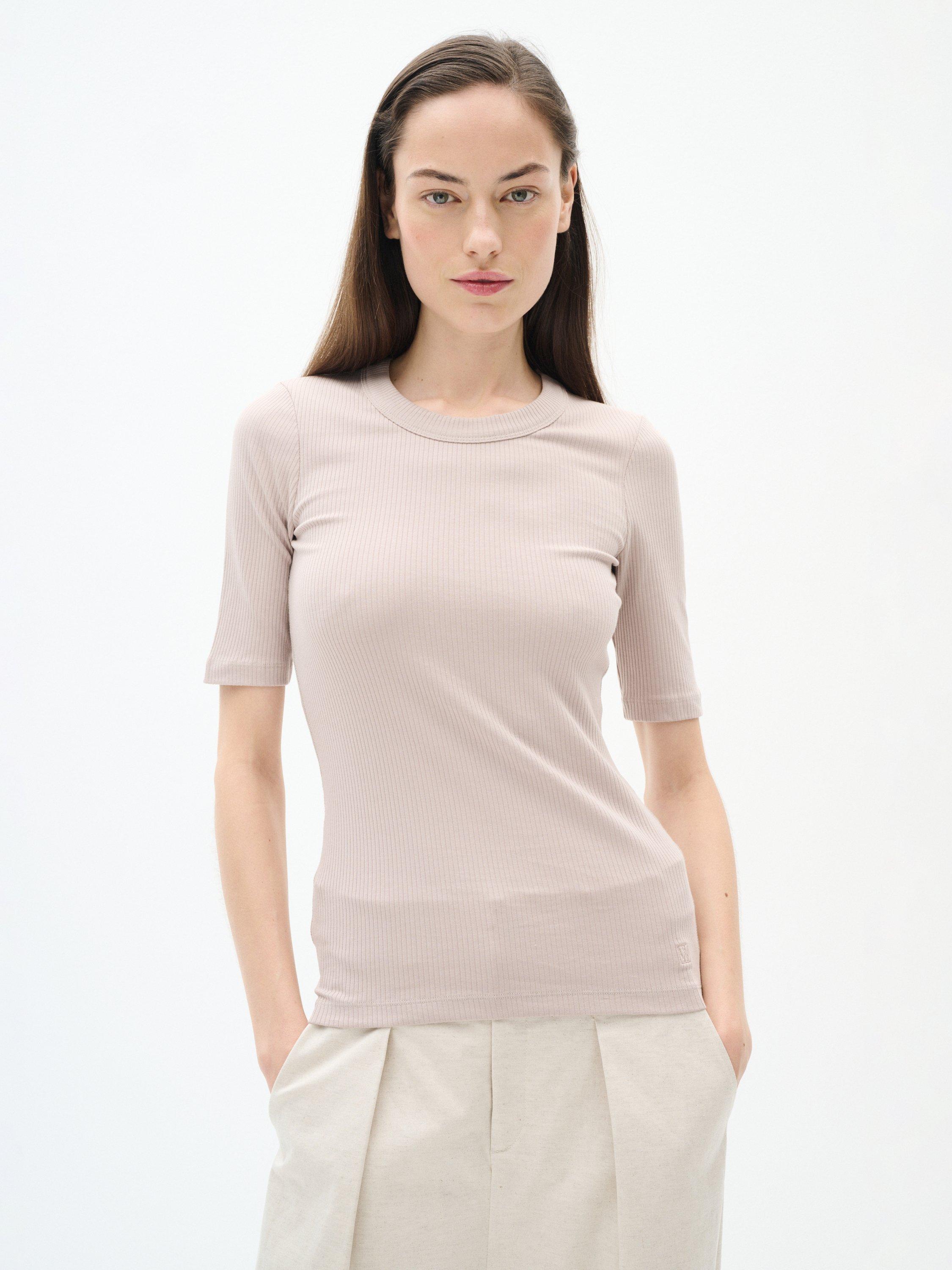 InWear Dagna Rib Jersey Top, Stone