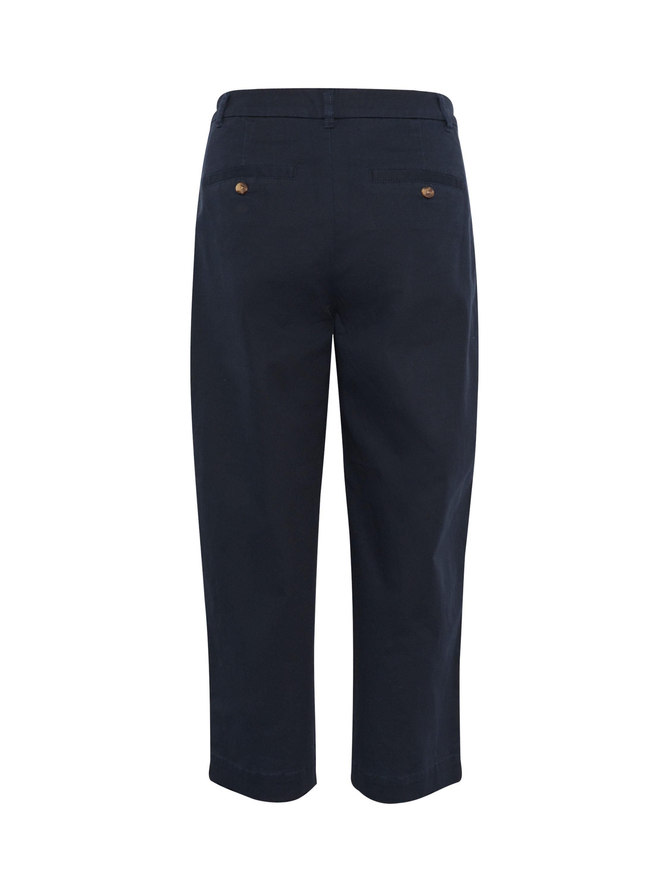 Product image 5 of 5, which shows InWear Sinikka Cropped Loose Fit Trousers, Marine Blue, 16