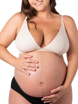 Hotmilk Solace Triangle Nursing Bra, Oat - view 2, Oat