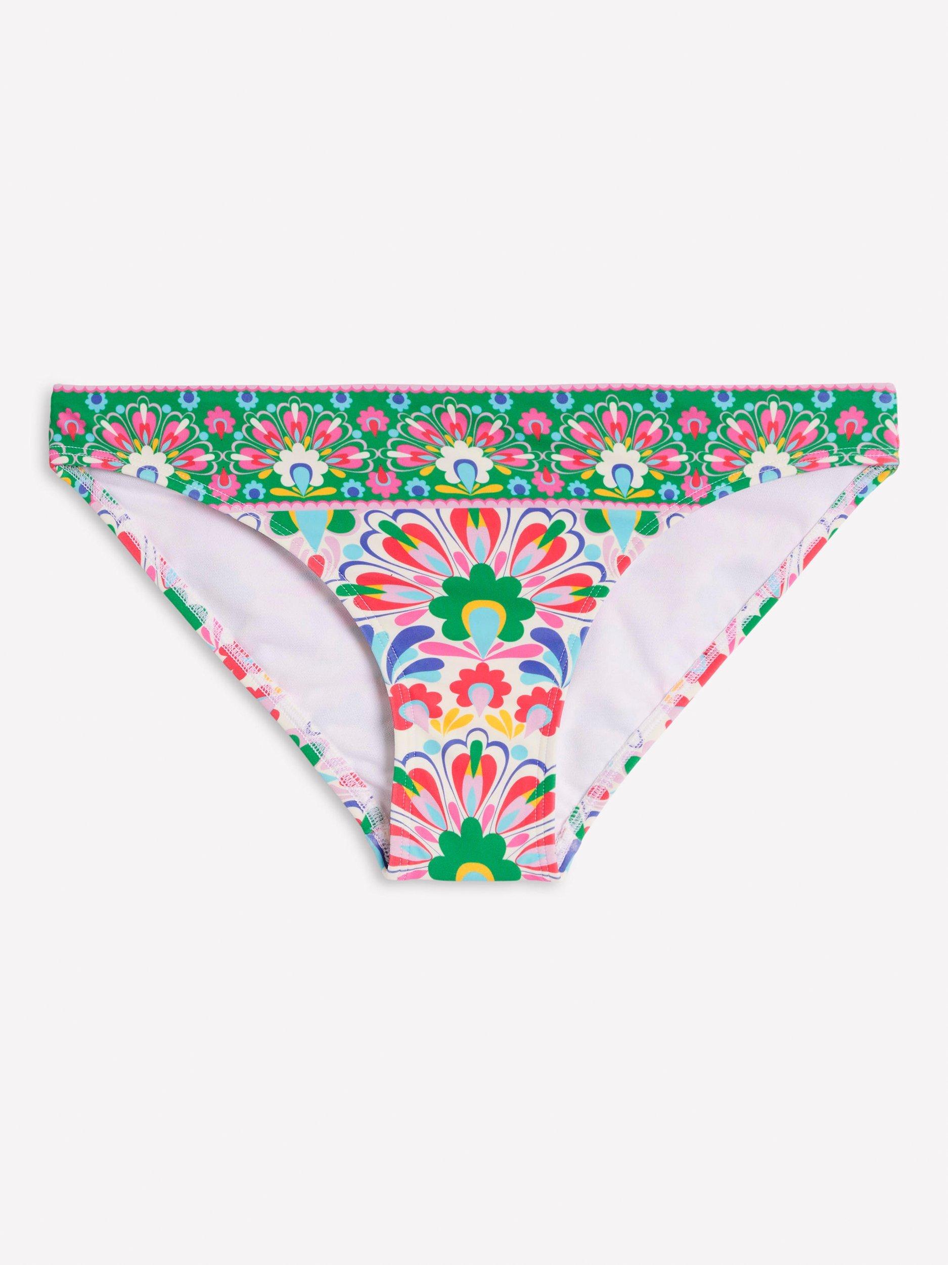 Product image 5 of 6, which shows Boden Porto Floral Bikini Bottoms, Multi, 8