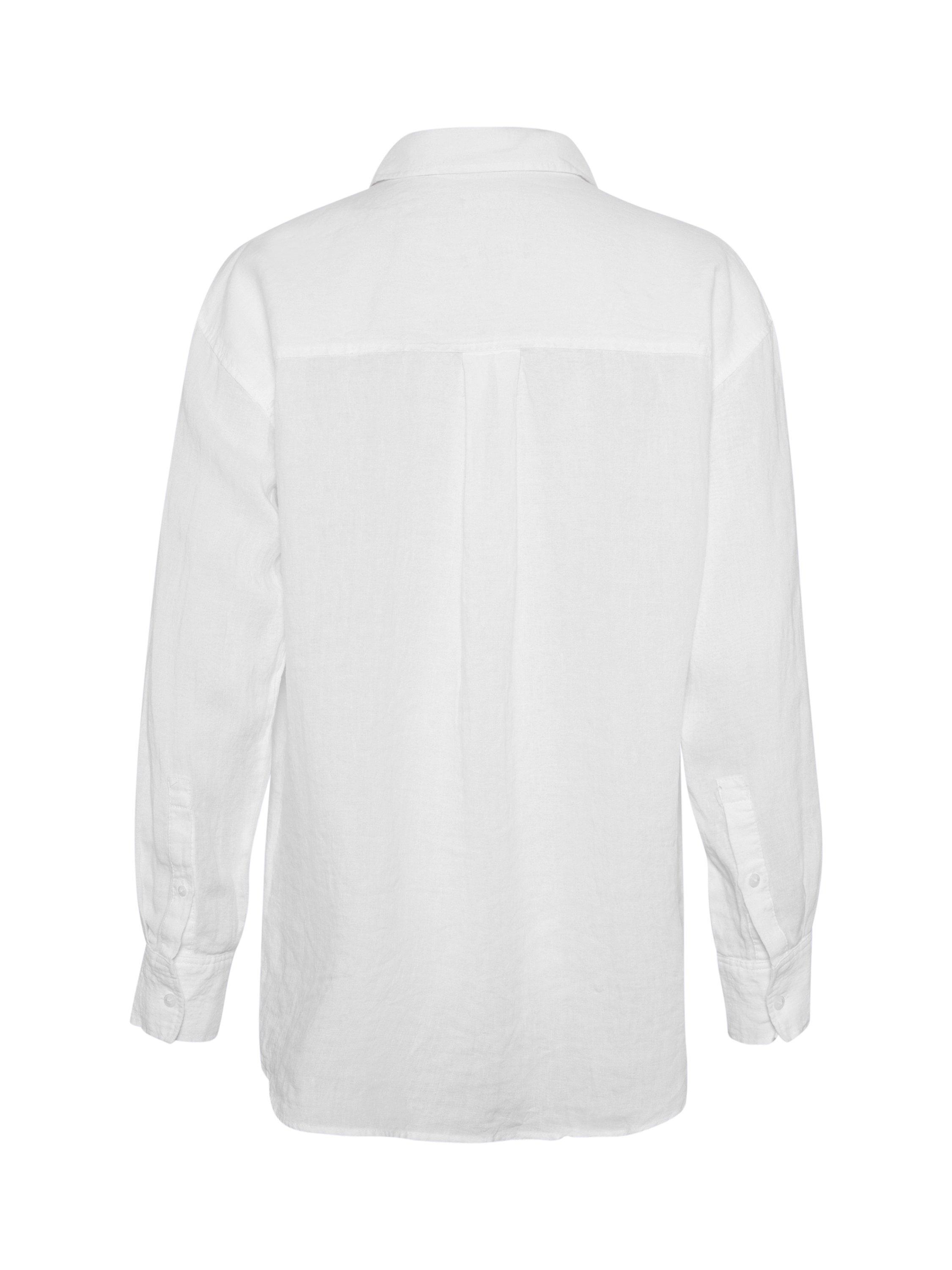 Product image 6 of 6, which shows Part Two Nuvin Linen Shirt, Bright White, 10