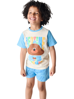 Brand Threads Kids' Hey Duggee Cotton Shortie Pyjama Set, Multi - view 2, Multi