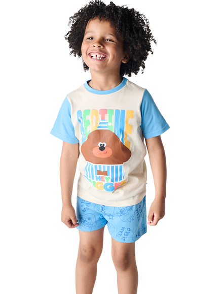 Brand Threads Kids' Hey Duggee Cotton Shortie Pyjama Set, Multi - view 2, Multi