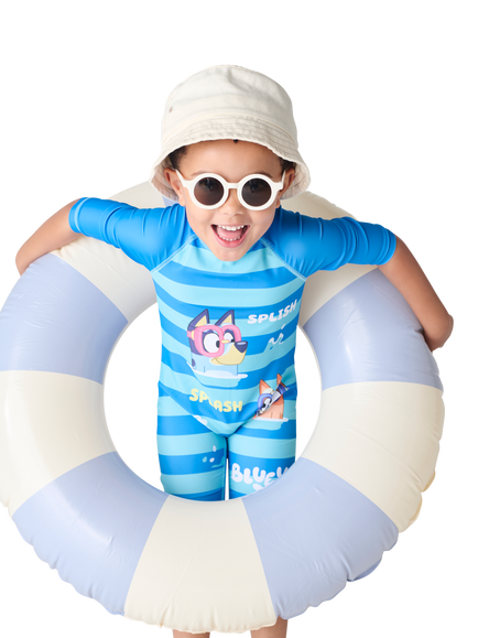 Brand Threads Kids' Bluey Swim Set, Blue - view 2, Blue