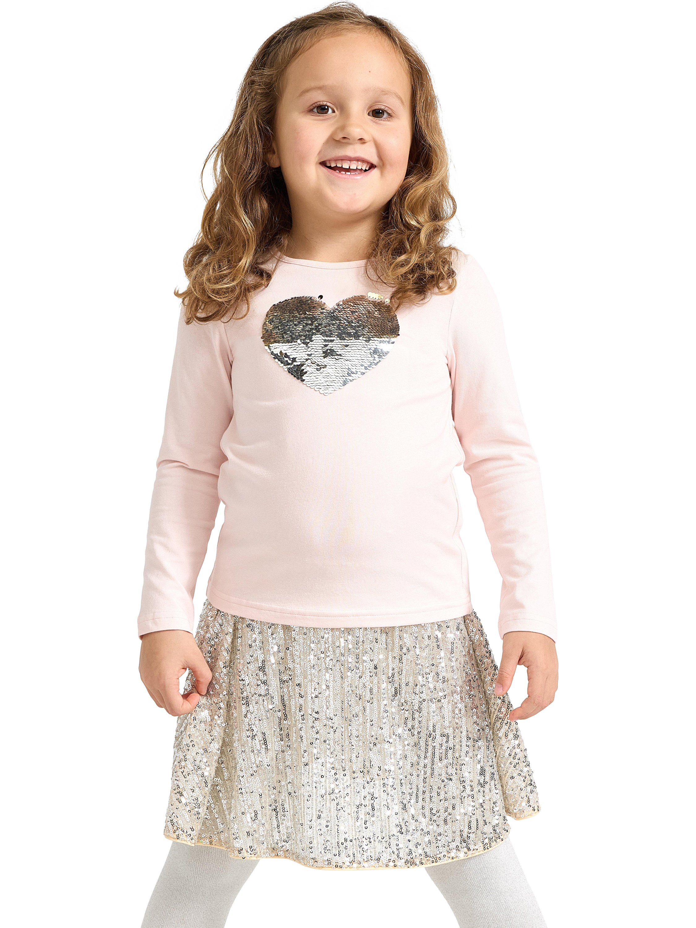 Product image 1 of 6, which shows Lindex Kids' Cotton Blend Top, Light Pink, 4-5 years