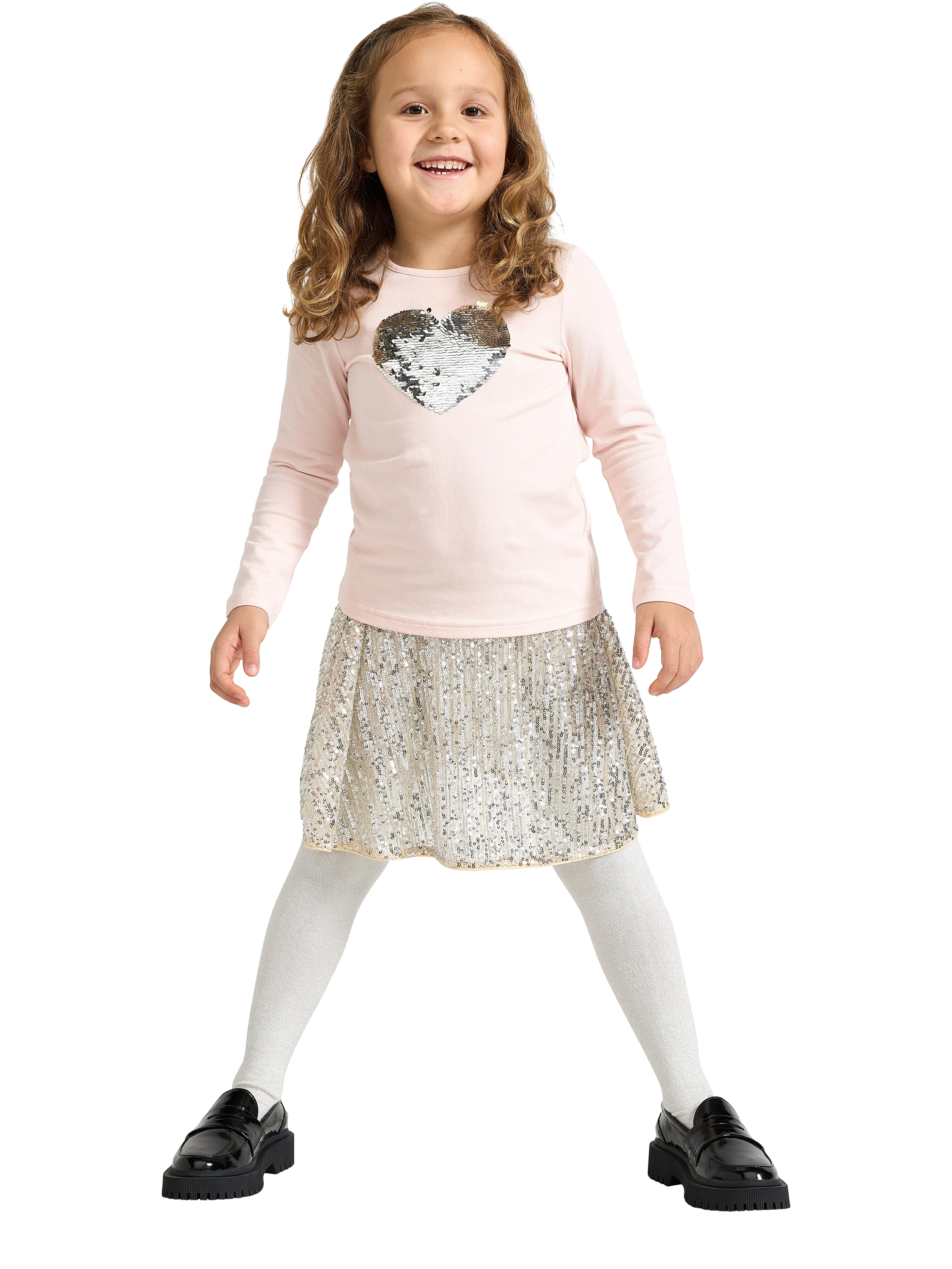 Product image 2 of 6, which shows Lindex Kids' Cotton Blend Top, Light Pink, 4-5 years