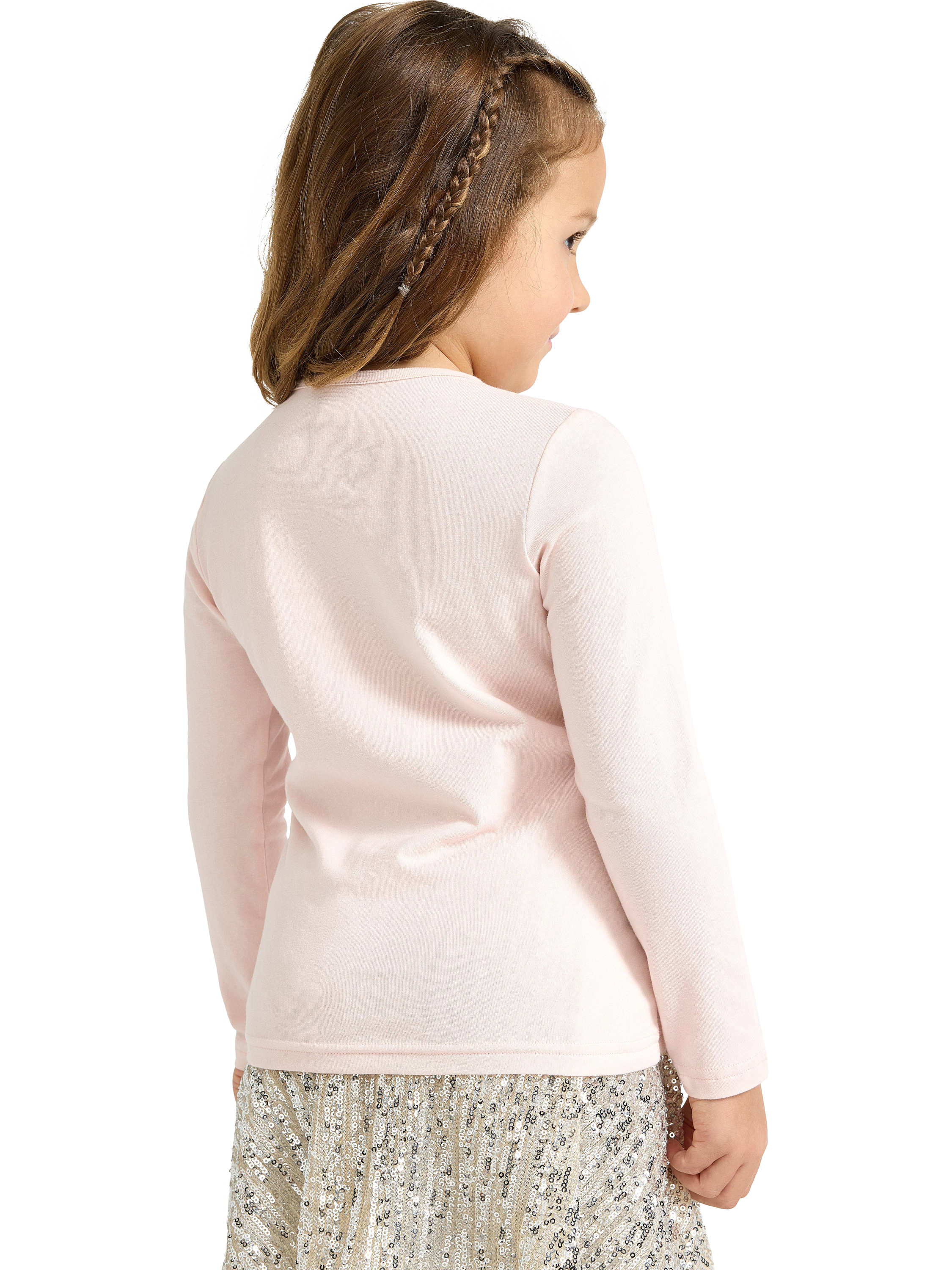 Product image 3 of 6, which shows Lindex Kids' Cotton Blend Top, Light Pink, 4-5 years