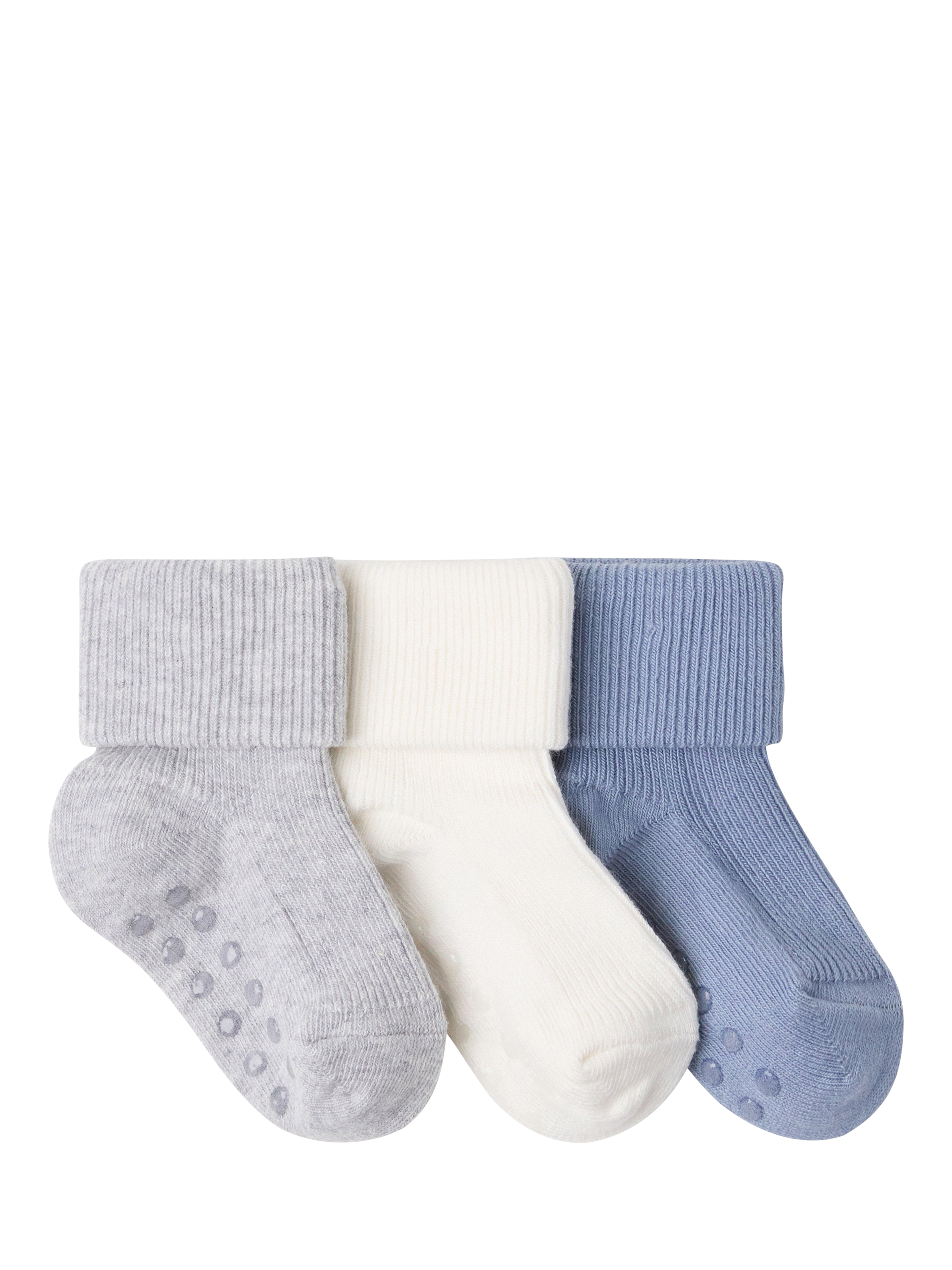 Product image 2 of 3, which shows Lindex Baby Ribbed Socks, Pack of 3, Multi, 0-1 months