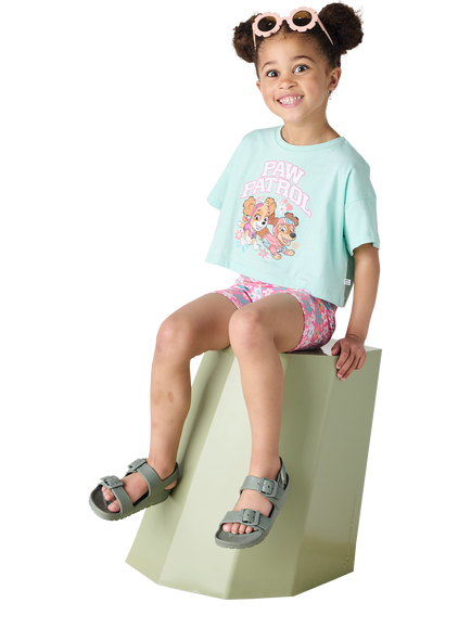 Brand Threads Kids' Paw Patrol Top & Shorts Set, Pink/Multi - view 2, Pink/Multi