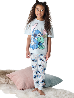 Brand Threads Kids' Stitch Cotton Pyjama Set, Multi - view 2, Multi