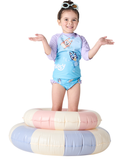Brand Threads Kids' Bluey Swim Set, Multi - view 2, Multi