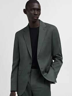 Mango Milan Prince of Wales Check Slim Fit Blazer, Green, Green