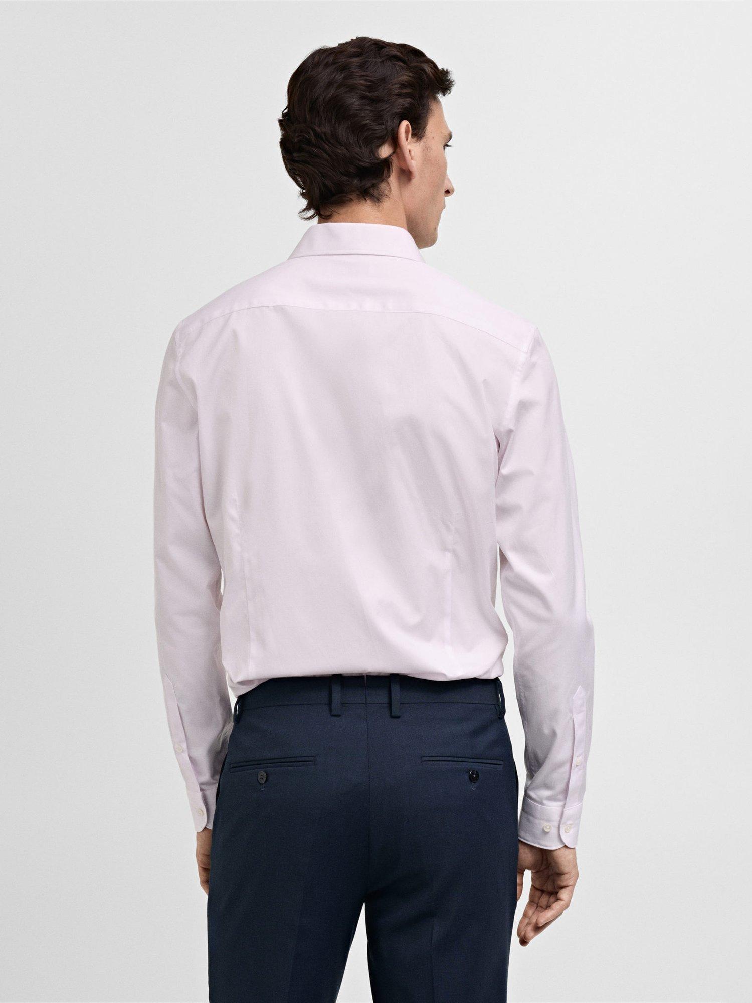 Product image 4 of 8, which shows Mango Lake City Slim Fit Shirt, Mid Pink, L