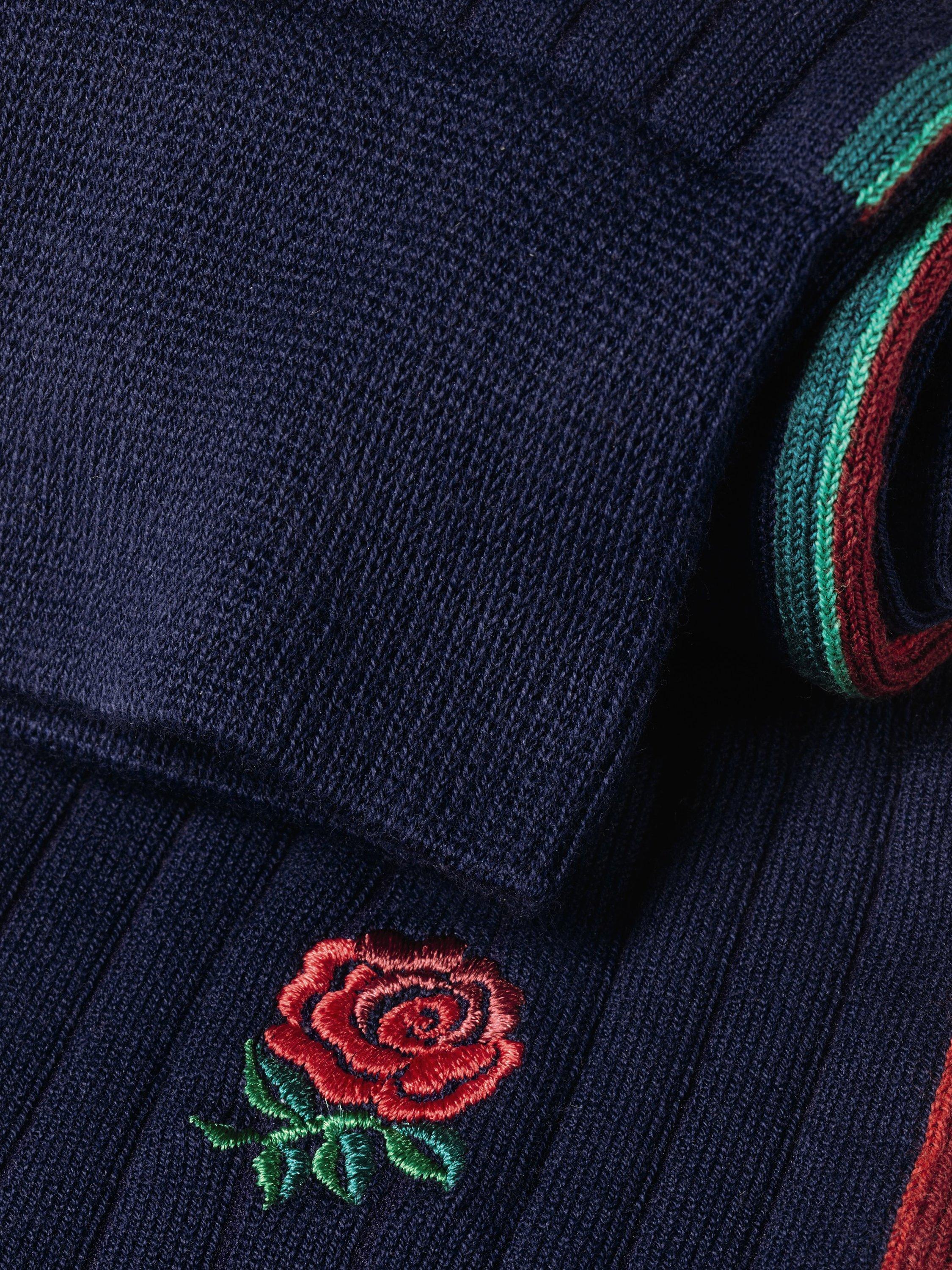Product image 2 of 2, which shows Charles Tyrwhitt England Rugby Cotton Rib Socks, French Blue, M