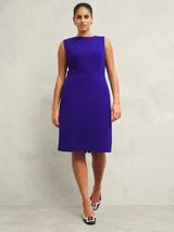 Hobbs Mirabel Ponte Dress, Warm Plum