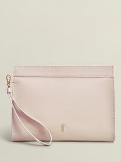 Hobbs Catherine Leather Wristlet Bag, Pink, Pink