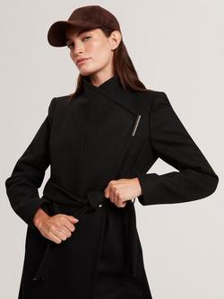 Ted Baker Rose Wool Rich Wrap Coat - view 2, Black