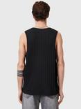 AllSaints Denver Organic Cotton Ribbed Vest, Black