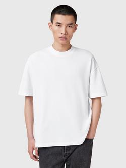 AllSaints Organic Cotton Oversized Crew Tee, White