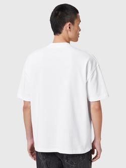 AllSaints Organic Cotton Oversized Crew Tee - view 2, White