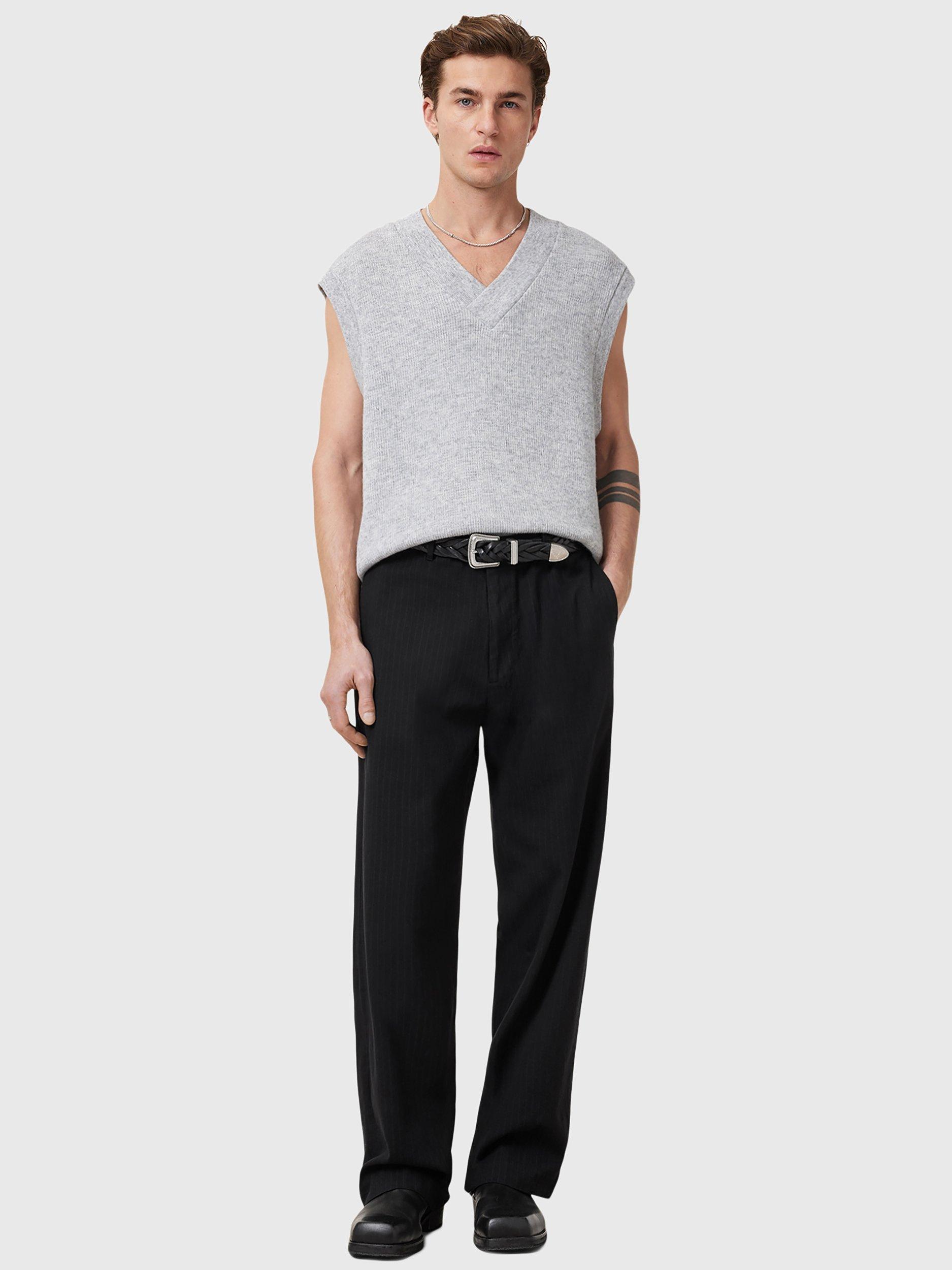 AllSaints Dawson Relaxed Fit Trousers, Black