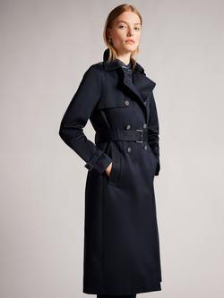 Ted Baker Robbii Showerproof Trench Coat - view 2, Navy