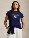 Polo Ralph Lauren Wimbledon 2025 Crest T-Shirt, Navy