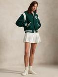 Polo Ralph Lauren Wimbledon 2025 Bomber Jacket, Moss/Ceramic White