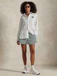 Polo Ralph Lauren Wimbledon 2025 Stripe Shorts, Moss/Ceramic White