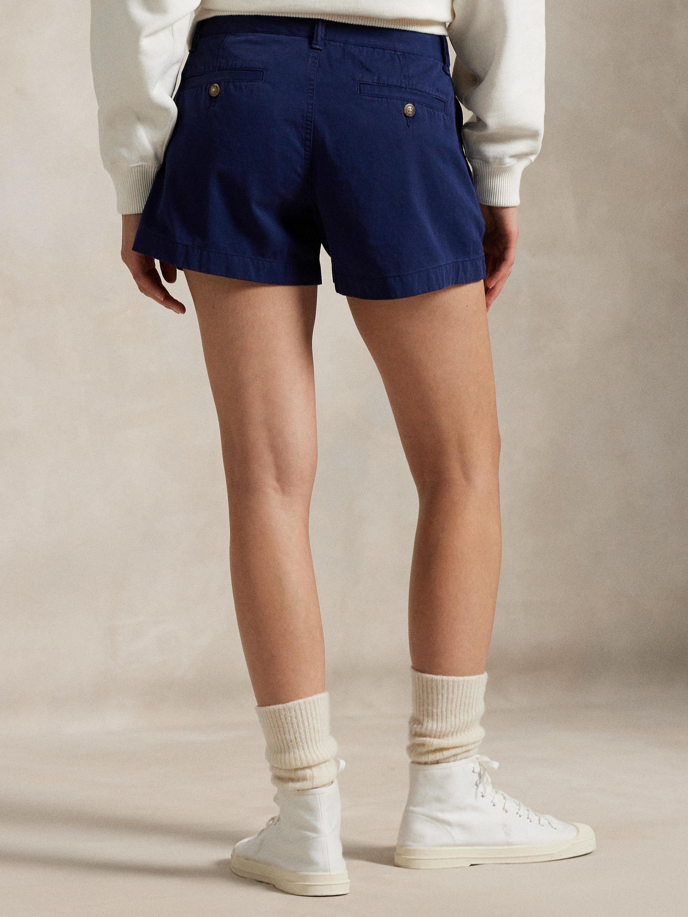 Product image 3 of 4, which shows Polo Ralph Lauren Cotton Twill Chino Shorts, Navy, 12