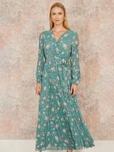 Phase Eight Briella Leaf Print Jersey Maxi Dress, Vermillion