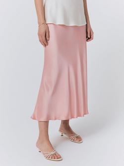 Ghost Luna Satin Skirt, Light Pink