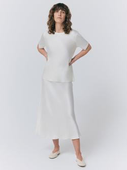 Ghost Ivy Satin T-Shirt - view 2, Ivory