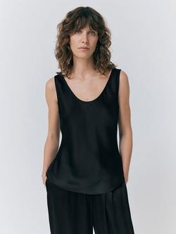 Ghost Margot Satin Vest Top - view 2, Black